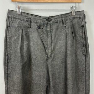 Vintage 1980’s Men’s Motto Red Dot Grey Pleated Trouser Pants Sz 33